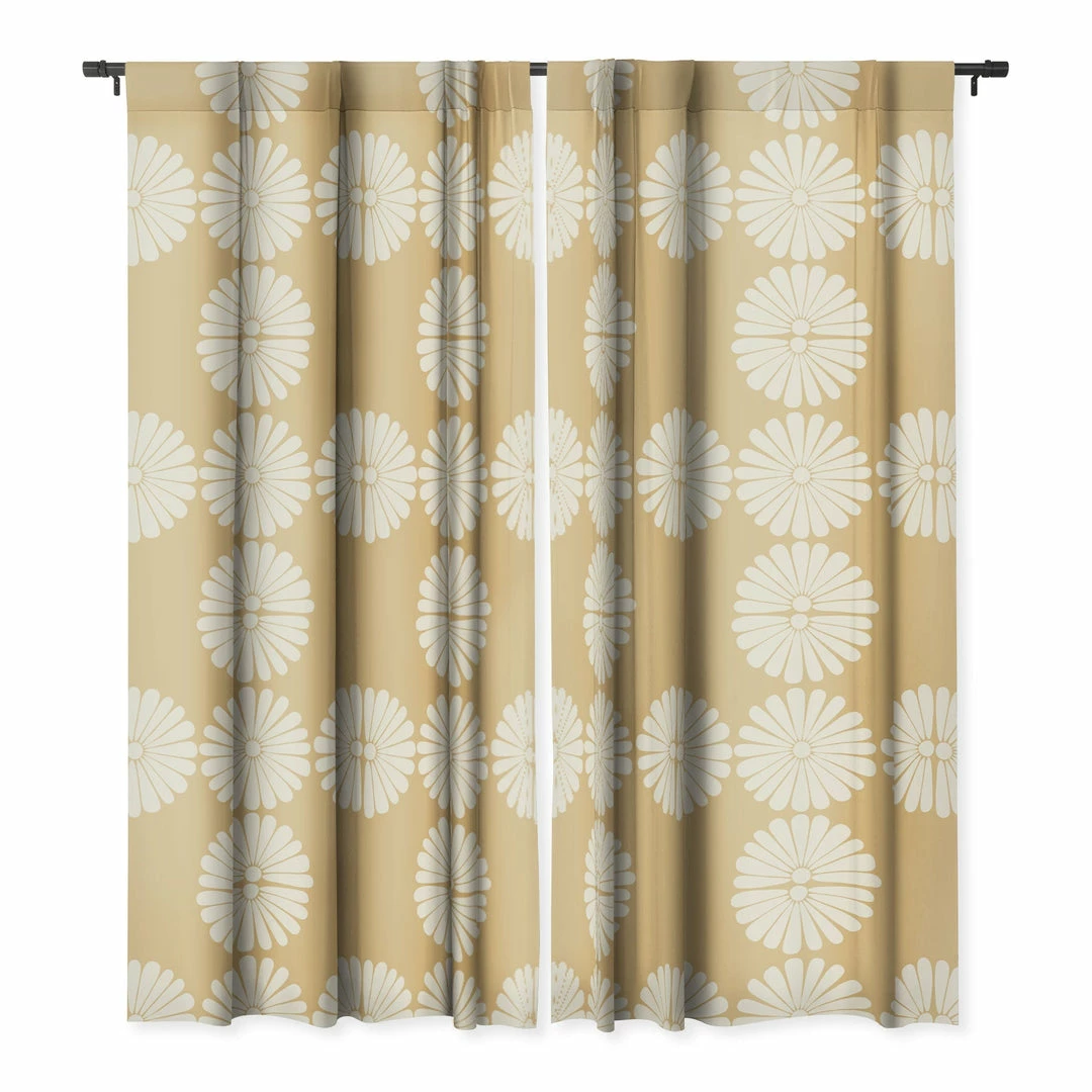 DYD RETRO DAISY XXIV WINDOW CURTAINS WALL DECOR 3 DYD RETRO DAISY XXIV WINDOW CURTAINS WALL DECOR