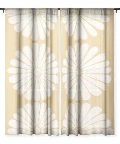DYD RETRO DAISY XXIV WINDOW CURTAINS 11 DYD RETRO DAISY XXIV WINDOW CURTAINS