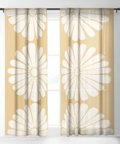 DYD RETRO DAISY XXIV WINDOW CURTAINS 13 DYD RETRO DAISY XXIV WINDOW CURTAINS