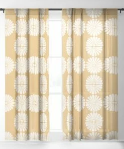DYD RETRO DAISY XXIV WINDOW CURTAINS WALL DECOR 13 DYD RETRO DAISY XXIV WINDOW CURTAINS WALL DECOR
