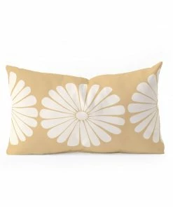 DYD RETRO DAISY THROW PILLOW BLACK