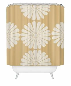 DYD RETRO DAISY XXIV SHOWER CURTAIN BATH