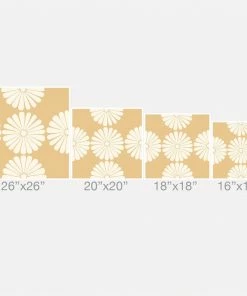 DYD BLACK RETRO DAISY THORW PILLOW