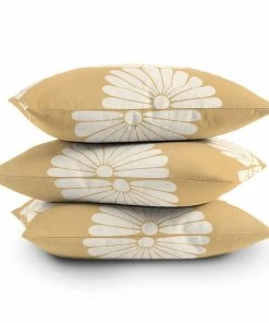 DYD BLACK RETRO DAISY THORW PILLOW