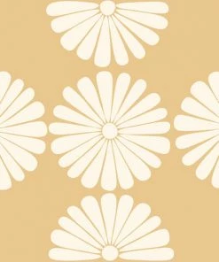 DYD RETRO DAISY XXIV SHOWER CURTAIN BATH