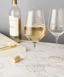 VK COCKTAILS ANGLED CRYSTAL CHARDONNAY FLUTES