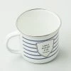 AF WHITE ENAMEL MUGS KITCHEN