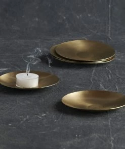CL BRASS SMALL SERVING PLATES