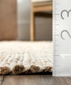 NL ELFRIEDE WHITE JUTE ( 4' X 6' )