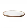 BH ENTERTAINING MANGO WOOD & ENAMEL OVAL PLATTER