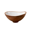 BH MANGO WOOD & ENAMEL BOWL ENTERTAINING
