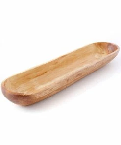 SW WILD OLIVE WOOD CRACKER TRAY (KENYA)