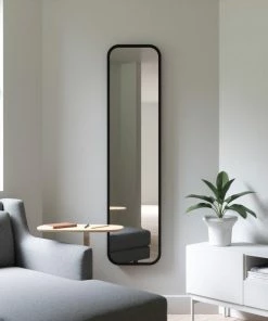 UMD BLACK HUB LEANING MIRROR