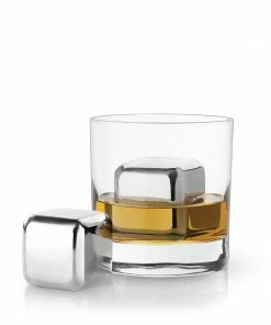 VK GLACIER ROCKS LARGE STAINLESS STEEL CUBES COCKTAILS