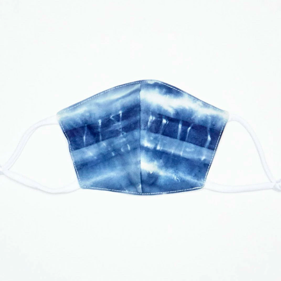 AN INDIGO DYED FACE MASK 3 AN INDIGO DYED FACE MASK