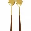 BH ENTERTAINING GOLD & WOOD SERVING SET 1 BH ENTERTAINING GOLD & WOOD SERVING SET