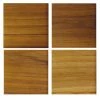 BH TEAK SQUARE COASTERS (set Of 4)