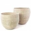 SWD WHITE DEEP NESTING BASKET SET (SENEGAL) BASKETS
