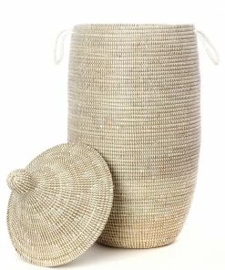 SW WHITE LAUREL BASKET 26" (SENEGAL) BASKETS