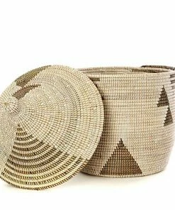 SWD BLACK & WHITE DIAMOND CATHEDRAL BASKET (SENEGAL) BASKETS