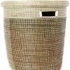 SWD BASKETS TRI-TONED FLAT-LIDDED BASKET (SENEGAL)