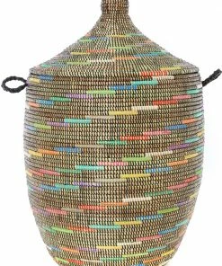SWD SABLE RAINBOW SWIRL BASKETS 26" (SENEGAL)