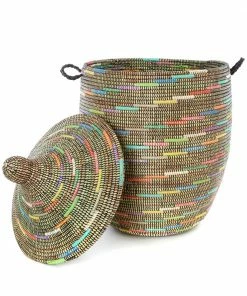 SWD SABLE RAINBOW SWIRL BASKETS 26" (SENEGAL)