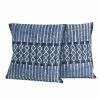 NO INDIGO WATERFALL BATIK COTTON PILLOW (THAILAND)