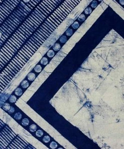 NO BOHO INDIGO HMONG BATIK COTTON PILLOW (THAILAND)