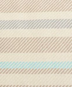 NO BOHO ECRU SWEET BLUE THROW (PERU) 8 NO BOHO ECRU SWEET BLUE THROW (PERU)