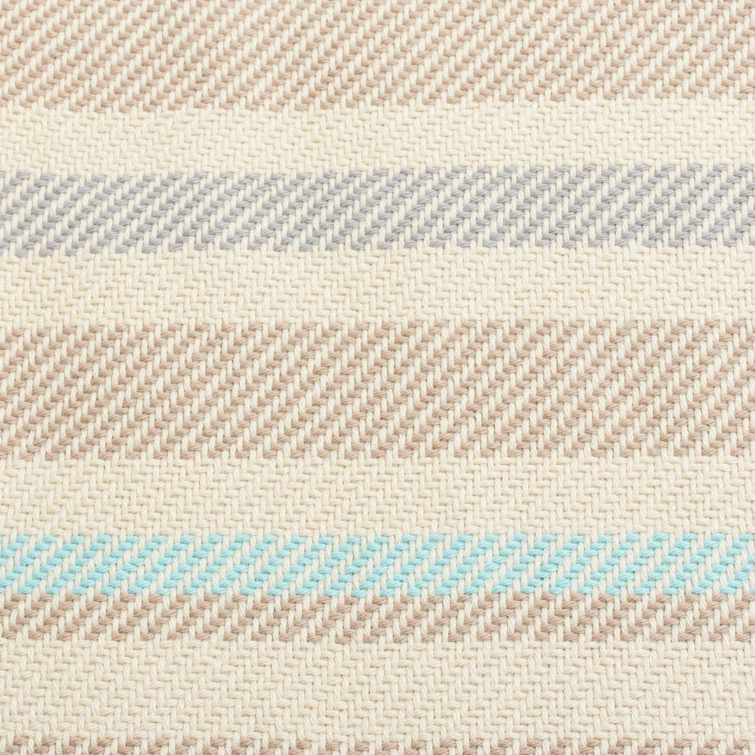 NO BOHO ECRU SWEET BLUE THROW (PERU) 5 NO BOHO ECRU SWEET BLUE THROW (PERU)