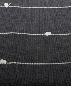 NO DARK GREY ON POINT STITCHED LINE PILLOW (OAXACA)