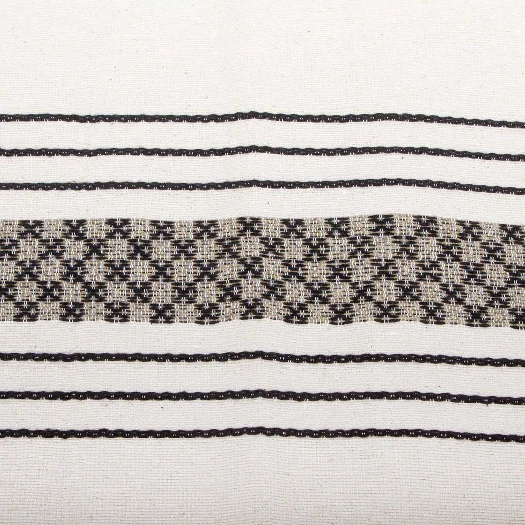 NO WHITE OAXACAN CROSS STITCH PILLOW BOHO 4 NO WHITE OAXACAN CROSS STITCH PILLOW BOHO