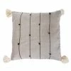 NO GREY ON POINT STITCHED LINE PILLOW (OAXACA)