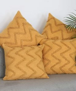 NO BOHO MARIGOLD EMBROIDERED PILLOW (INDIA)