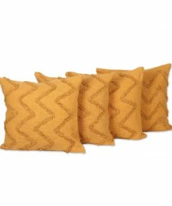 NO BOHO MARIGOLD EMBROIDERED PILLOW (INDIA)