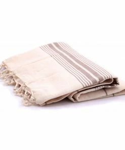 TS COTTON PESHTEMAL SAND STRIPE ON ECRU 8 TS COTTON PESHTEMAL SAND STRIPE ON ECRU