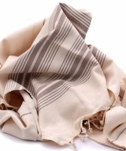 TS COTTON PESHTEMAL SAND STRIPE ON ECRU 9 TS COTTON PESHTEMAL SAND STRIPE ON ECRU