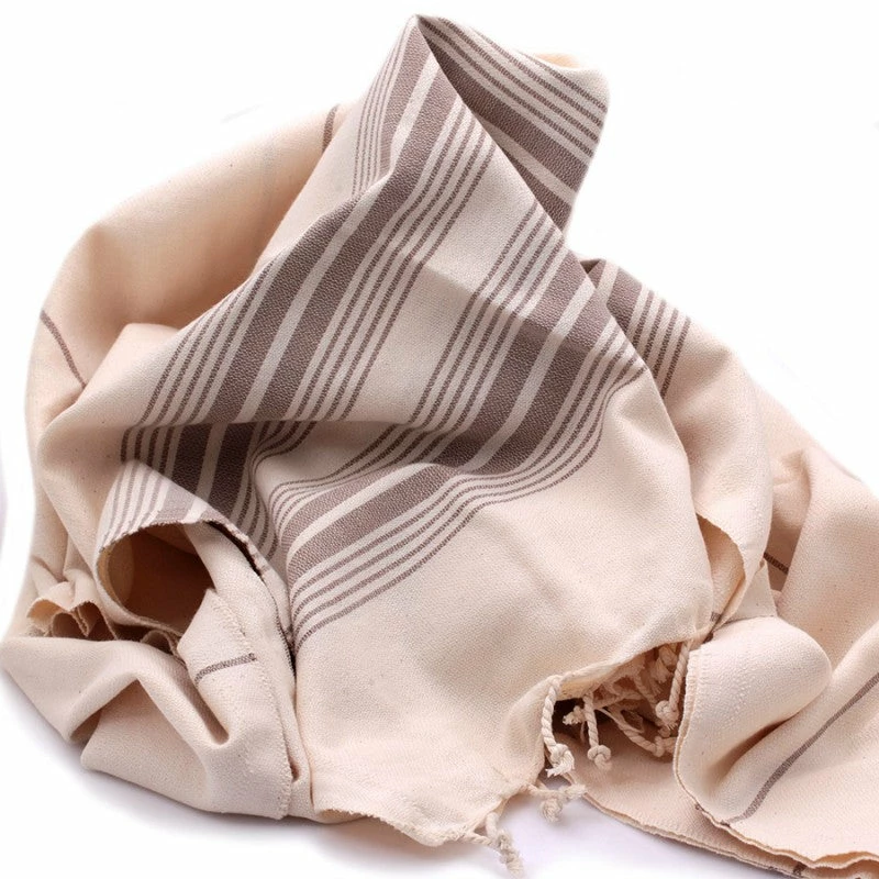 TS COTTON PESHTEMAL SAND STRIPE ON ECRU 6 TS COTTON PESHTEMAL SAND STRIPE ON ECRU