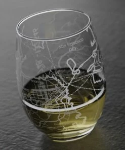 WT SAN FRANCISCO STEMLESS WINE GLASS