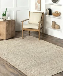 NL ELFRIEDE WHITE JUTE ( 4' X 6' )