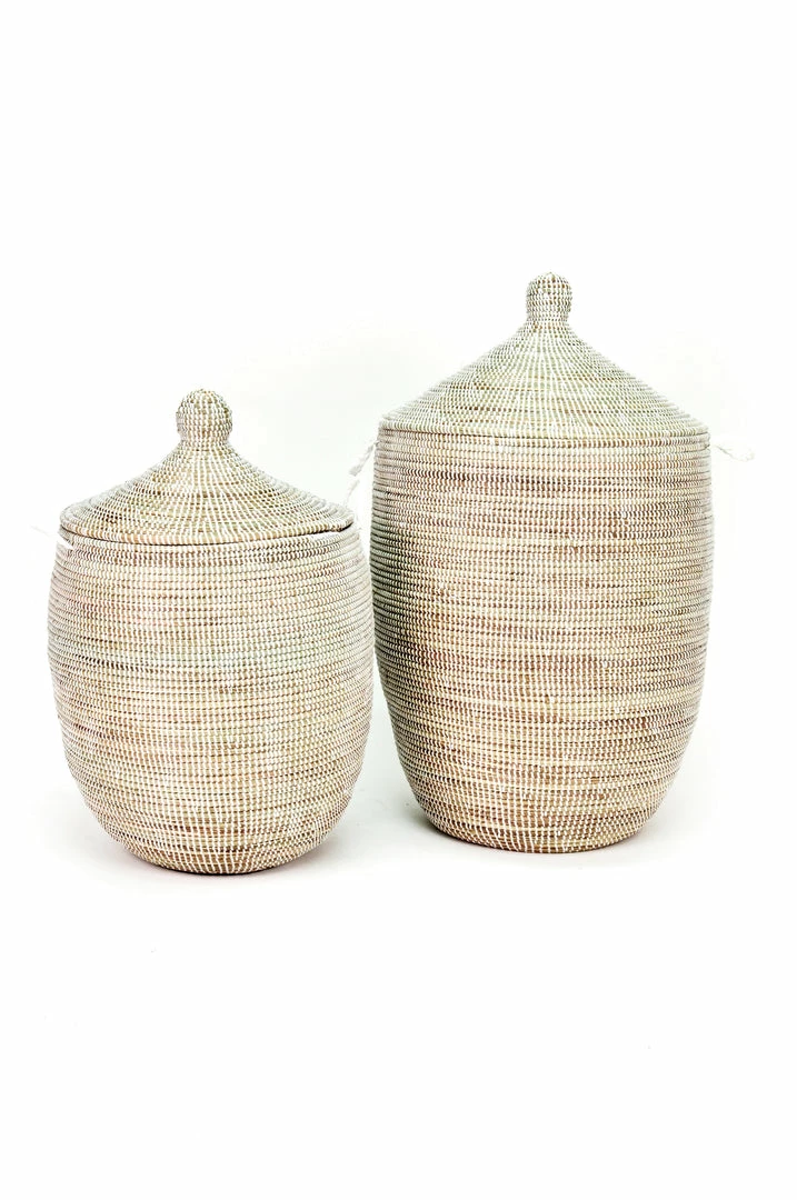 SWD WHITE CATHEDRAL BASKETS (SENEGAL) 4 SWD WHITE CATHEDRAL BASKETS (SENEGAL)