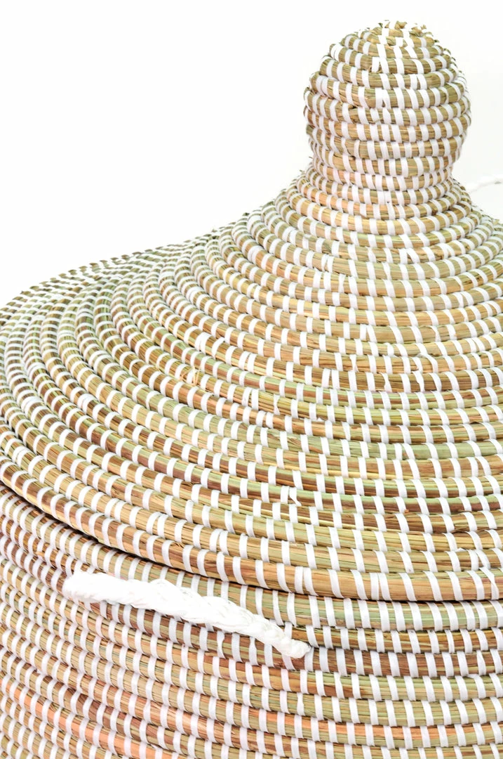 SWD WHITE CATHEDRAL BASKETS (SENEGAL) 6 SWD WHITE CATHEDRAL BASKETS (SENEGAL)