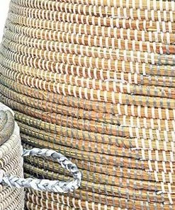 SWD SILVER & WHITE HERRINGBONE BASKETS (SENEGAL) 11 SWD SILVER & WHITE HERRINGBONE BASKETS (SENEGAL)