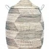 SWD SILVER & WHITE HERRINGBONE BASKETS (SENEGAL)