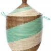 SWD TURQUOISE SWIRL BASKETS (SENEGAL)