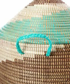 SWD TURQUOISE SWIRL BASKETS (SENEGAL)