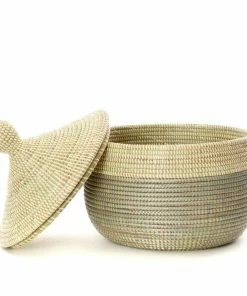 SW BASKETS SILVER DIPPED CATHEDRAL BASKET (SENEGAL)