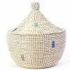 SW COOL TONE DOTS CATHEDRAL BASKET (SENEGAL)