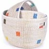 SW WHITE NESTING PRISMATIC BASKETS (SENEGAL)
